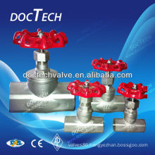 Mini Thread End ANSI Carbon Steel/Stainless Steel Globe Valve 200WOG From China Distributor
